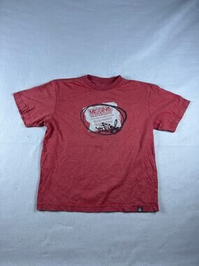 Vertical Skateboard Shirt Youth Large Y2k Skate Red JNCO Script Graphic Tee